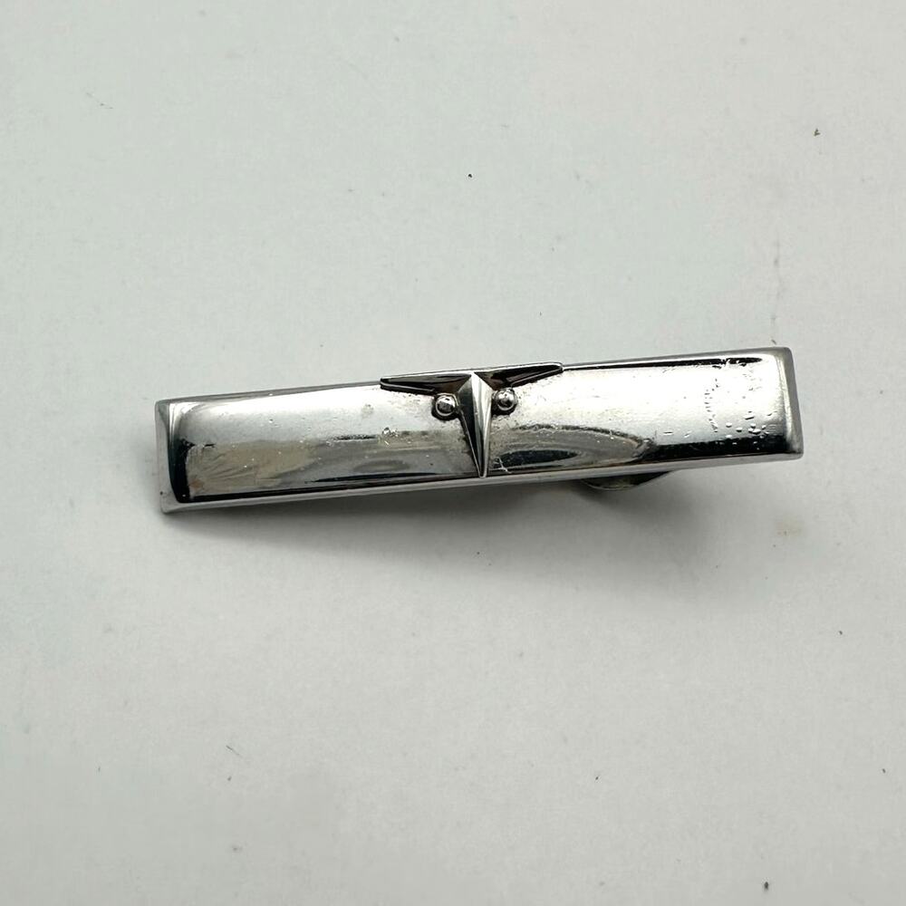Swank Mens Tie Clip Silver tone Vintage Classic Traditiianal Accessory